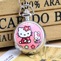 Mahasiswa Anak Jam Tangan Kreativitas Indah KT Kucing Komik dan Animasi Pria Perempuan Menghidupkan Kembali Kebiasaan Lama untuk Membalikkan untuk sarung Kuarsa Kalung untuk Mourn untuk Jatuh Ke Kecil Saku Jam Tangan-Internasional