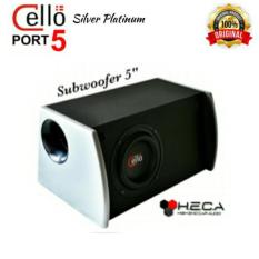 Subwoofer Box Aktif Active 5 inci 5inch Cello PORT-5 Silver Platinum Bass Detail ORIGINAL