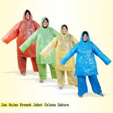 Sumber Plastik - Jas Hujan Kresek Plastik Jaket Celana Panjang SAKURA