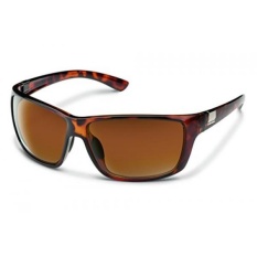 Suncloud Anggota Dewan Polarized Sunglasses, Tortoise Frame, Lensa Coklat-Intl