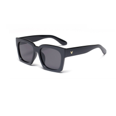Sunglasses Men Square Warna Hitam Polaroid Lensa Bingkai Plastik Driver Kacamata Hitam Merek Desain Kotak Asli Pria Oculos