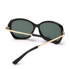 Kacamata Hitam Wanita Polarized Butterfly Berjemur Kacamata Warna Hitam Merek Desain (Intl)