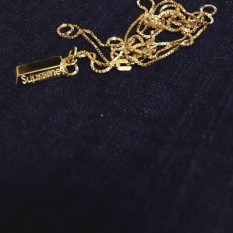 Sup16 SS14 K Polos Emas Kecil Bata Emas Bullion Anak Laki-laki 'S Pecinta Berkabung untuk Jatuh Ke kalung Seorang Siswa Sweter Rantai-Internasional