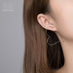Super Fairy Earrings Di Sterling Silver 925 Perak Hypoallergenic Kepribadian All-Match Sexy Slim Atap Minimalis 2017 NEW-Internasional