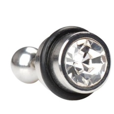 Pria Yang Luar Biasa Anting-anting Giwang Stainless Steel Clear CZ Crystal Tindik Palsu-Intl
