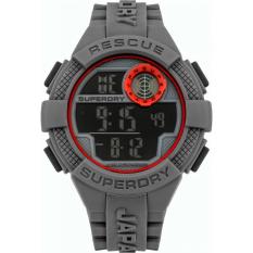 Superdry - Jam Tangan Pria - Grey-Grey - Rubber Grey - SYG193E