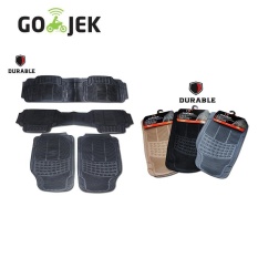 SUZUKI ERTIGA Karpet Mobil Karet PVC DURABLE Universal 4 Pcs Sambung BLACK