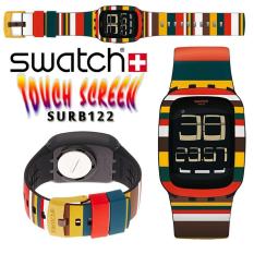 Swatch Digital Jam Tangan Karet Unisex SURB122 Tendone Original