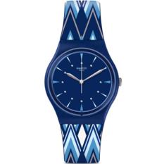 Swatch - Jam Tangan Wanita - Biru-Biru - Rubber Biru - GN250 Pikabloo