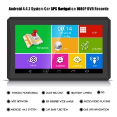 Sweatbuy 7 Inch Android 4.4 Mobil GPS Navigasi 1080 P DVR Perekam BT FM 512 MB 8g Australia Gratis Peta-Intl