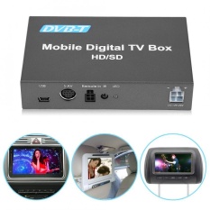 Sweatbuy High Speed DVB-T Car HD Mobile Digital TV Box Receiver with 2 Antenna Tuners Remote Control - intl