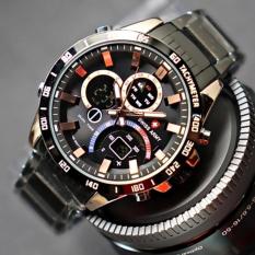 Swiss Army - FASHION - Indigo Dual Time - Jam Tangan Pria Strap Rantai - SA-7121