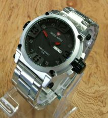 Swiss Army H135D48SA3517MSLM Daydate Jam Tangan Pria ( Silver )