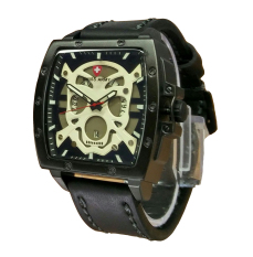 Swiss Army Hitam - SA 1011HC - Jam Tangan Kasual Pria - Strap Kulit - Analog