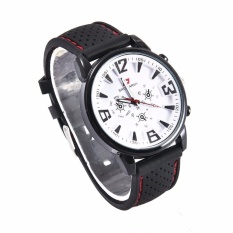 Swiss Army Jam Tangan Casual Pria & Wanita - 8520B - Putih Strap Hitam