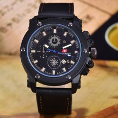 Swiss Army Jam Tangan Pria - Body Black – Hitam Leather - SA-3592C-BB-TGL