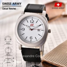 Swiss Army - Jam Tangan Pria - Casual Watches - Leather strap - SA-KLT-1004-TGL