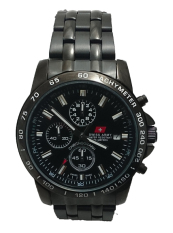 Swiss Army Jam Tangan Pria HCC 1121 / G / 1 Chronograph Body + Bezel Hitam