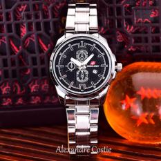 Swiss Army - Jam Tangan Wanita - Body Silver- Black Dial - Stainless Steel Band - SA-5388L-TGL-SB