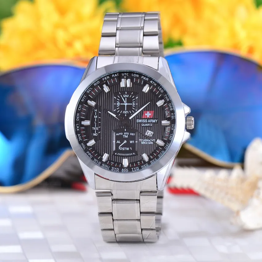 ... Harga swiss army jam tangan wanita body silver black dial stainless steel band HARGALOKA