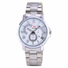 Swiss Army - Jam Tangan Wanita - Body Silver - White Dial - Stainless Steel Band - SA-5385A-L-TGL-SW