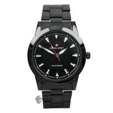 Swiss Army Men's - Jam Tangan Pria - SA 6035 MB Body & Bezel Hitam - Stainless Steel