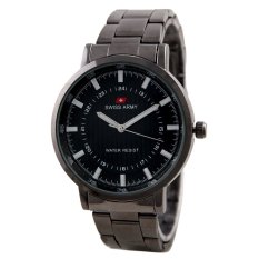 Swiss Army Mens Elegant - Hitam - Stainless - SA 5108 FB