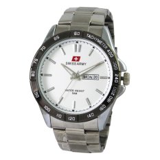 Swiss Army Mens Elegant - Stainless - Hitam - SA 5093 M SS SIL
