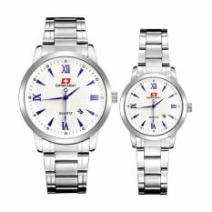Swiss Army Original - High Quality - Jam Tangan Pria dan Wanita - Strap Stainless Steel - Couple - 40 mm & 30 mm