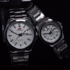 Swiss Army - SA-3868-DS - Jam Tangan Couple - Stainless