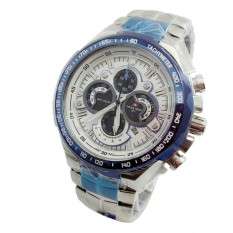 Swiss army sa 554 Strap Stainles Steel, Tachymeter (silver blue)