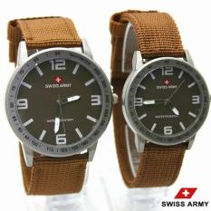 Swiss Army SA43NY Tali Kanvas Jam tangan Couple Pria dan wanita Murah