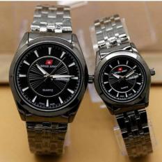 Swiss Army Fashion Toko Grosir 5099M New Limited Edition Fitur Tanggal/Hari Aktif - Jam Tangan Couple - Stainlesstell Strap