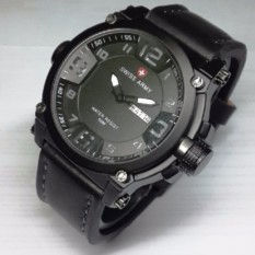 SWISS ARMY PRIA EKSLUSIVE_ STRAP TALI KULIT ORY TERBARU - BODY STAINLESS ANTI KARAT - JAM TANGAN PRIA/MEN'S WATCHES 120 - TOKO GROSIR CASUAL FASHION SPORT - FITUR TANGGAL HARI AKTIF MODEL TERBARU ELEGANT /NEW LIMITED EDITION