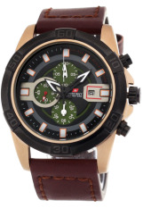 Swiss Navy HC8647 Coklat Rosegold - Jam Tangan Pria - Strap Kulit