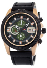 Swiss Navy HC8647 Hitam Rosegold - Jam Tangan Pria - Strap Kulit