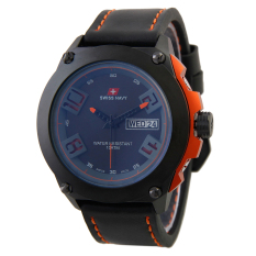 Swiss Navy Mens Sport - Hitam- Kulit - HC 5852 BL ORG