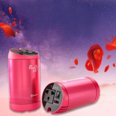 T300 Mobil Power Invreter USB 2.4A AC Charger Anion Pemurnian Udara-Internasional