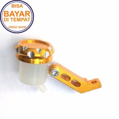 Tabung Minyak Rem Depan/Belakang Kecil Tutup CNC Aluminium - Gold