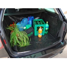 Tarpaulin Bagasi Mobil Organizer Mat Liner Waterproof Mobil Perlindungan Selimut For Lebih Kebersihan Di Your Car, Hitam-Intl
