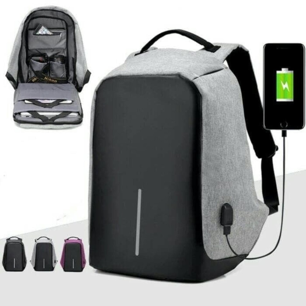 Tas Anti Maling / Tas Ransel USB port charger/  Tas laptop