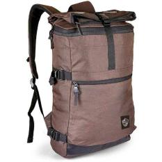 Tas Pria Backpack Kuliah Kerja Kasual Keren Warna Coklat Original Bandung Real Picture