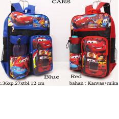 tas ransel anak sekolah cars (gratis botol minum)