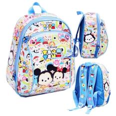 Tas Ransel Anak Sekolah PG Tsum Tsum Full Motif LB - Blue / tas ransel anak TK / tas sekolah anak perempuan / tas sekolah anak-anak / tas motif full murah