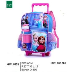 TAS RANSEL / BACKPACK ANAK PEREMPUAN /TAS SEKOLAH ANAK CEWEK/TAS TROLEY ANAK/TAS DORONG/TAS KOPER/TAS KARAKTER FROZEN ORIGINAL BY GARSEL FASHION