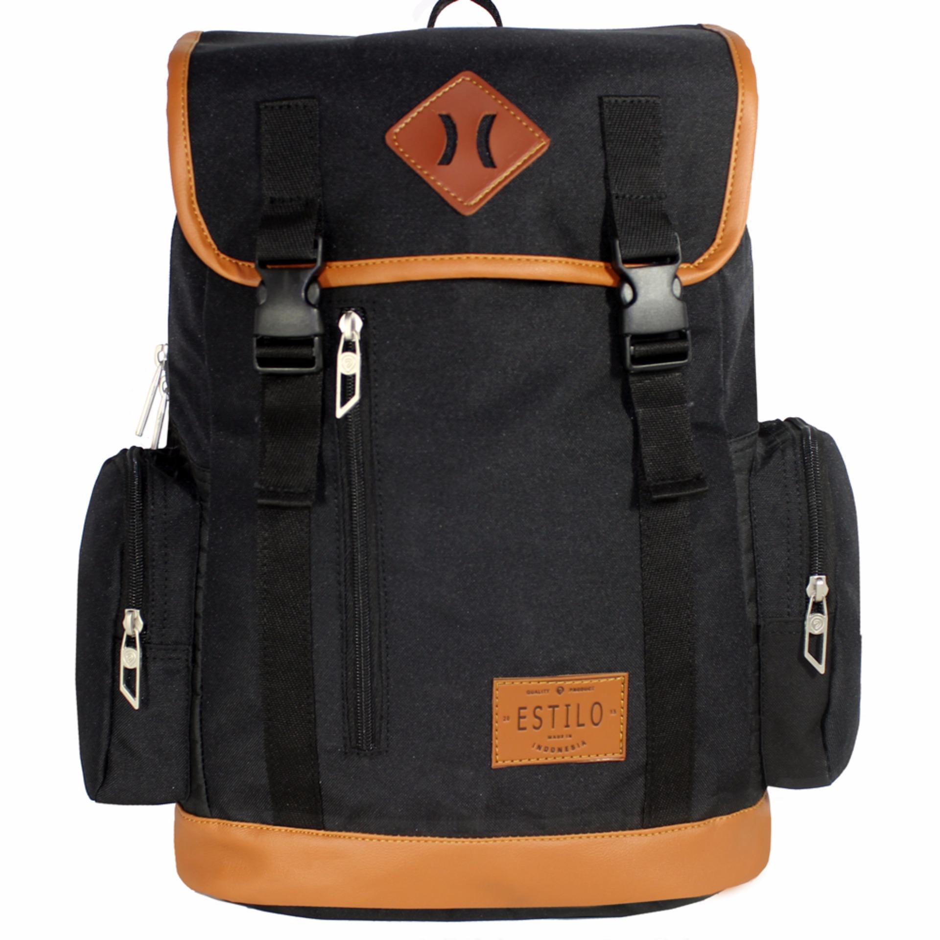 Tas Ransel Daypack vintage + Free Raincover 74001 Laptop Bag 