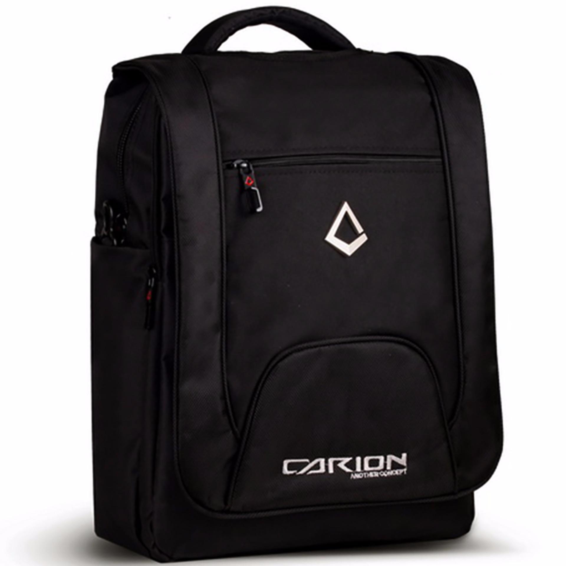 Tas Ransel Hitam Laptop Free Raincover Laptop Bag unisex 33007