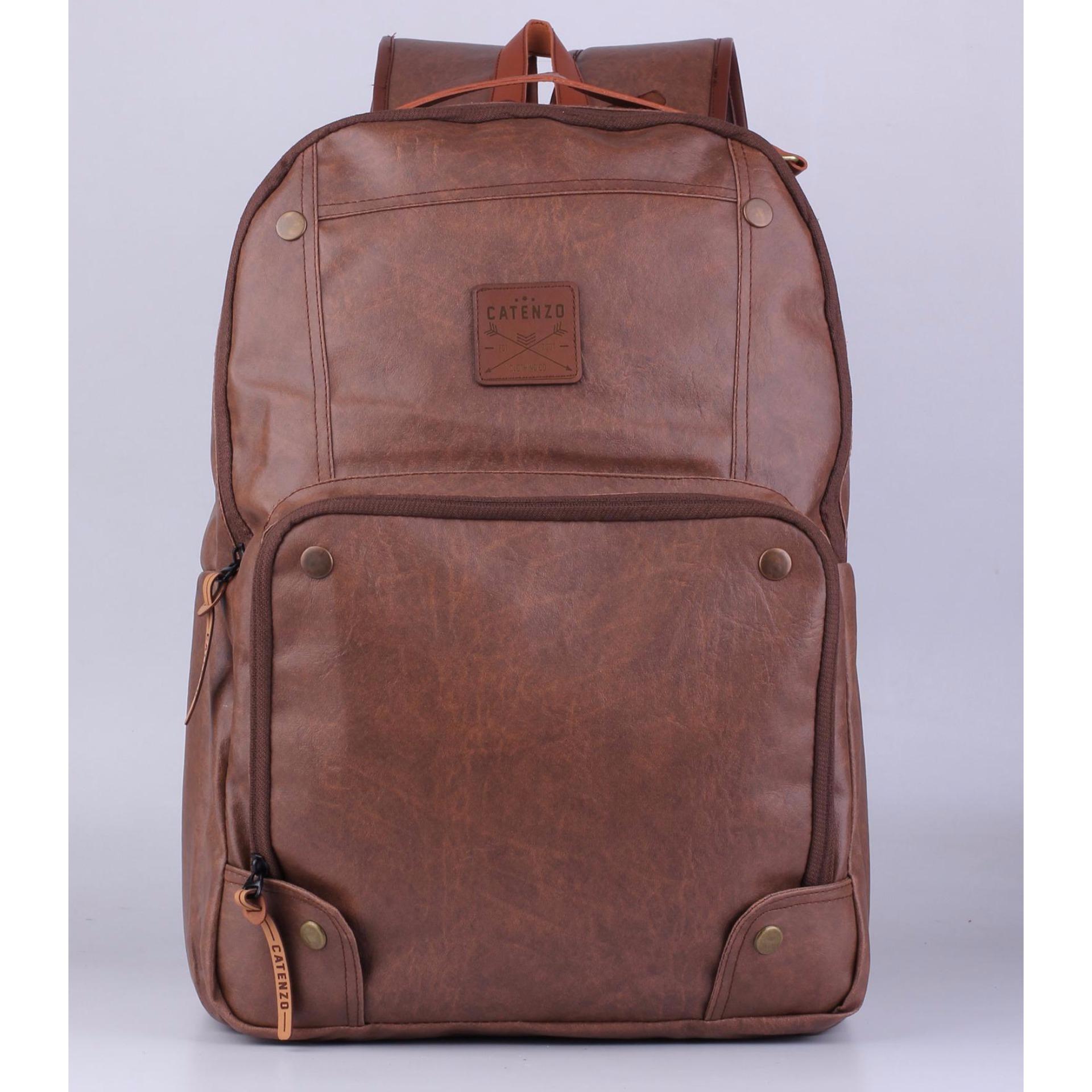 Tas Ransel Laptop Leather Backpack Bag Kulit Synthetic MB-YD