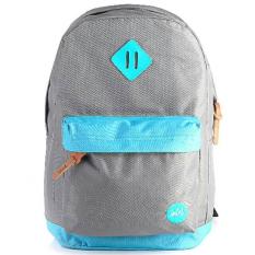 Tas Ransel Laptop Pria Wanita Tas Kuliah Sekolah Original Bandung Warna Abu Biru