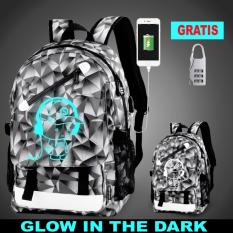 TAS RANSEL LAPTOP SENKEY KARTUN MUSIC USB CHARGER MURAH BERKUALITAS